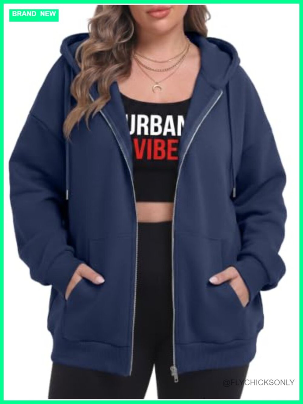 Plus Size Zip Up Hoodie Women Oversized Fleece Fall Jacket